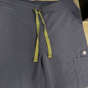 Figs Quiet Navy Yola skinny scrub pant XS